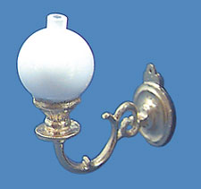 Dollhouse Miniature Sconce with Ball-Gold, Non-Electric